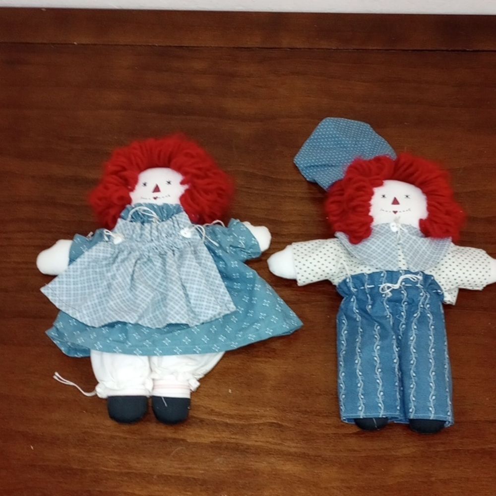 Raggedy Ann and Andy Dolls, Set of 2